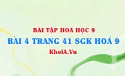 Bài 4 trang 41 SGK Hoá 9: Mối quan hệ giữa các hợp chất vô cơ